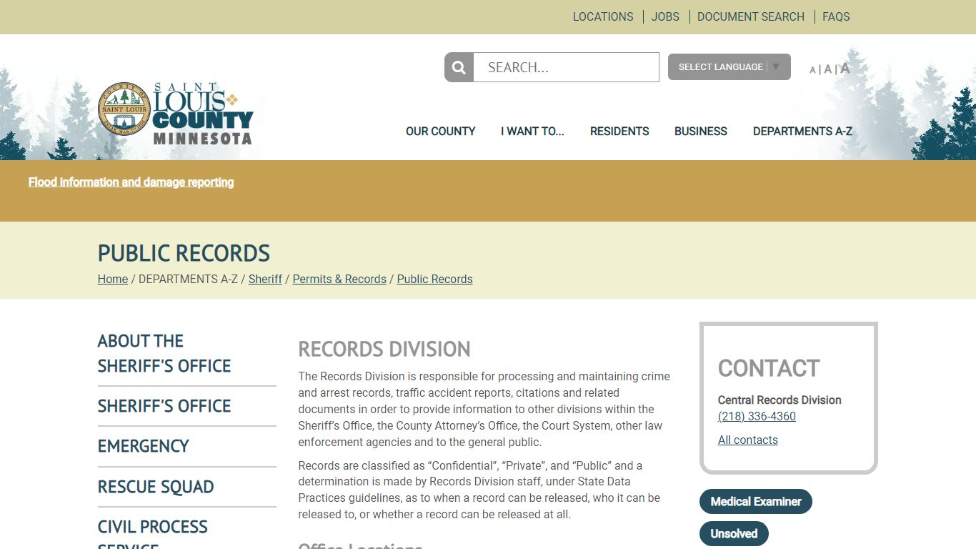 Public Records - St. Louis County MN