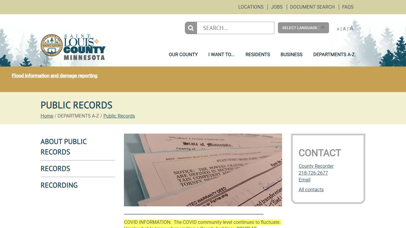 Public Records - St. Louis County MN