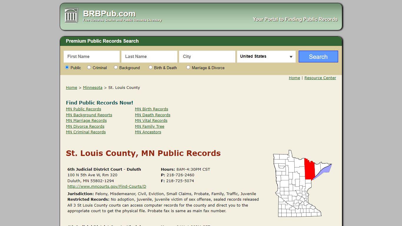 St. Louis County Public Records | Search Minnesota ...